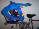 Babybike met de shelter, naar voren gericht