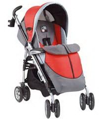 stroller  Pliko PIII in red